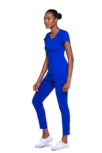 Mahoney Royal Blue Scrub Top