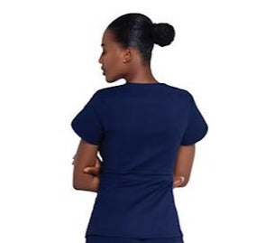 Mahoney Navy Blue Scrub Top